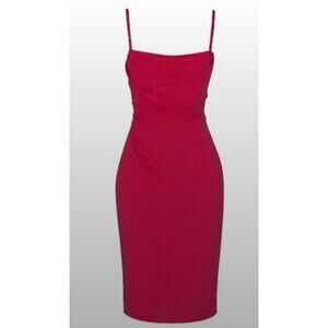 House of Cb London "Jamille" pink chiffon dress womens size L+ (size 14-16) NWT